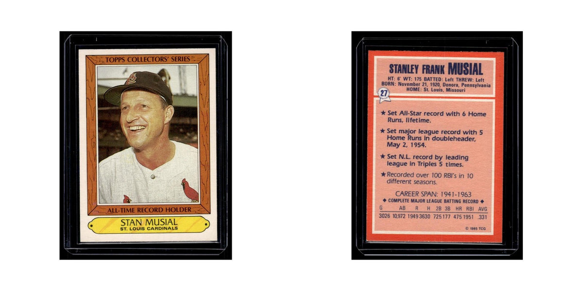 Stan Musial 1985 Topps Collectors Series #27 St. Louis Cardinals NM
