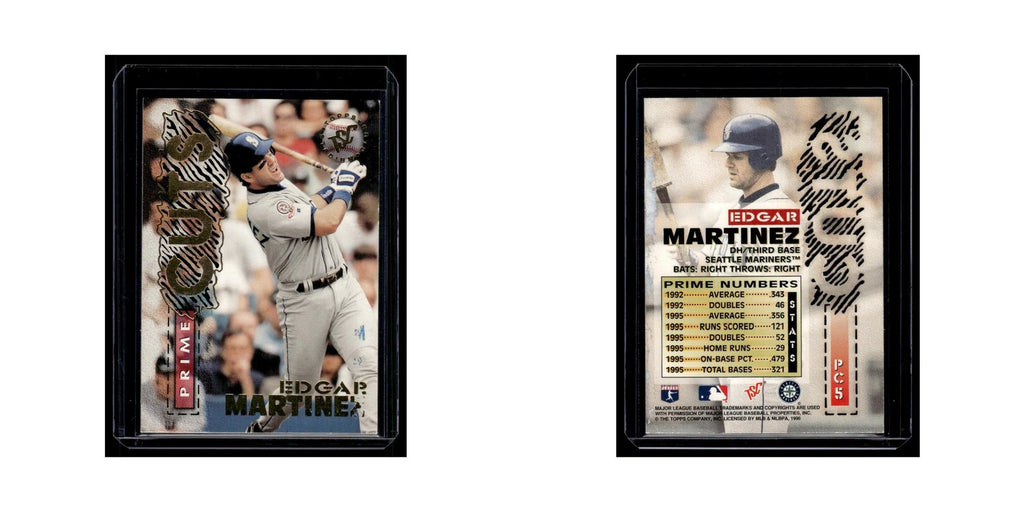 Edgar Martinez 1996 Stadium Club Prime Cuts #PC5 Seattle Mariners NM
