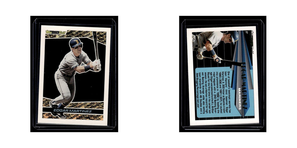Edgar Martinez 1993 Topps Black Gold #37 Seattle Mariners Baseball Card NM