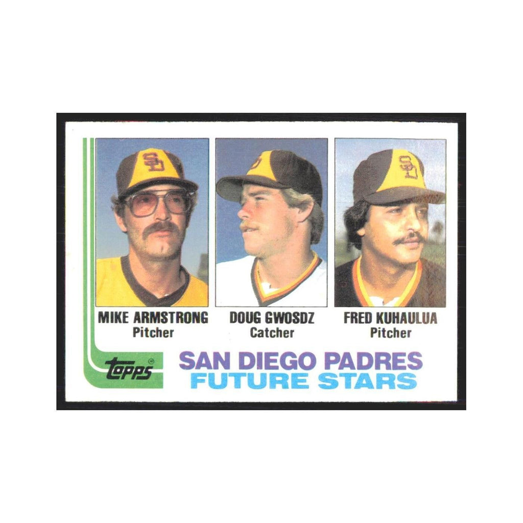 1982 Topps Mike Armstrong/Doug Gwosdz/Fred Kuhaulua Padres #731