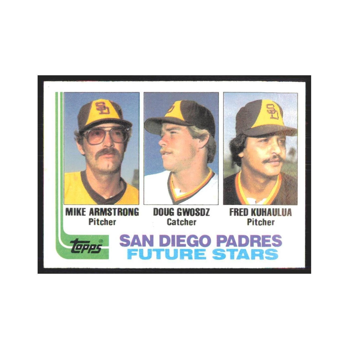 1982 Topps Mike Armstrong/Doug Gwosdz/Fred Kuhaulua Padres #731