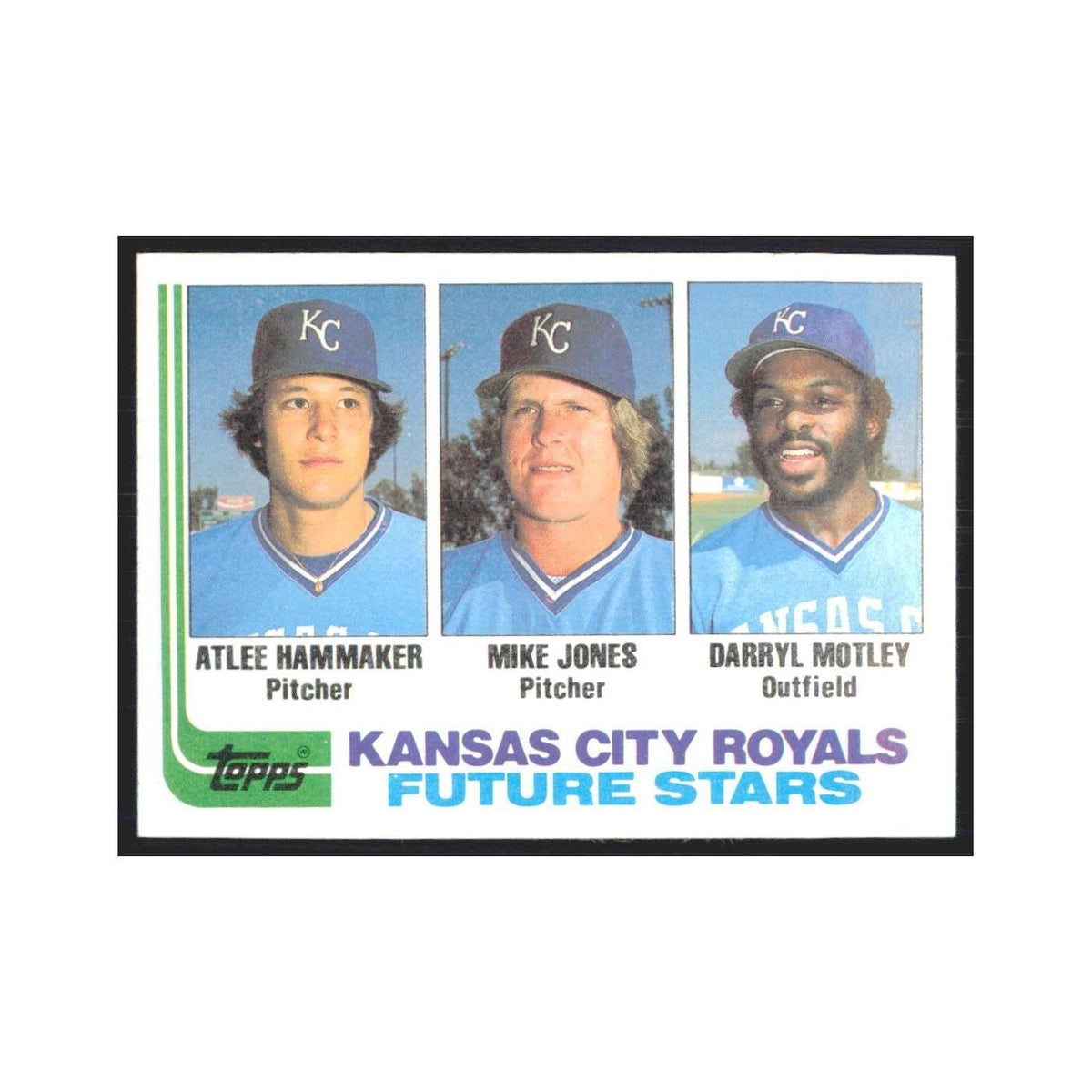 1982 Topps Atlee Hammaker/Mike Jones/Darryl Motley Royals #471