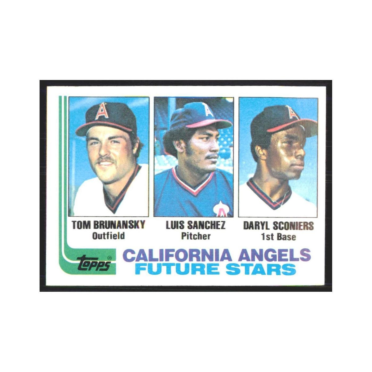 1982 Topps Tom Brunansky/Luis Sanchez/Daryl Sconiers Angels #653