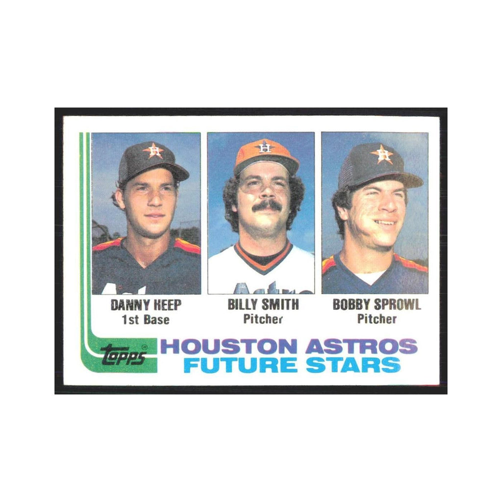 1982 Topps Danny Heep/Billy Smith/Bobby Sprowl Astros #441