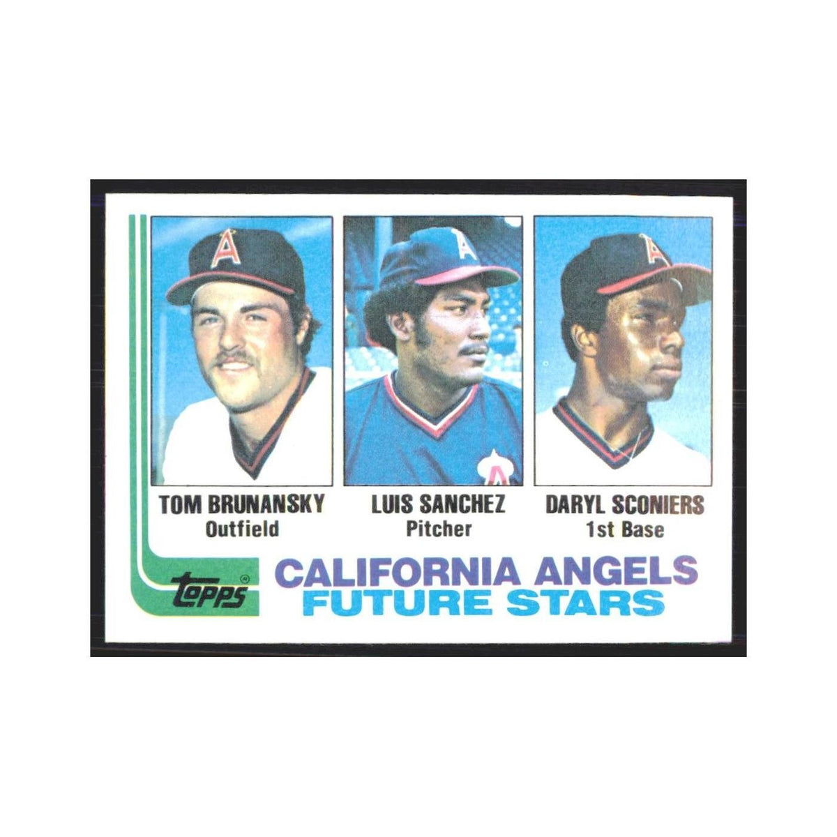 1982 Topps Tom Brunansky/Luis Sanchez/Daryl Sconiers Angels #653