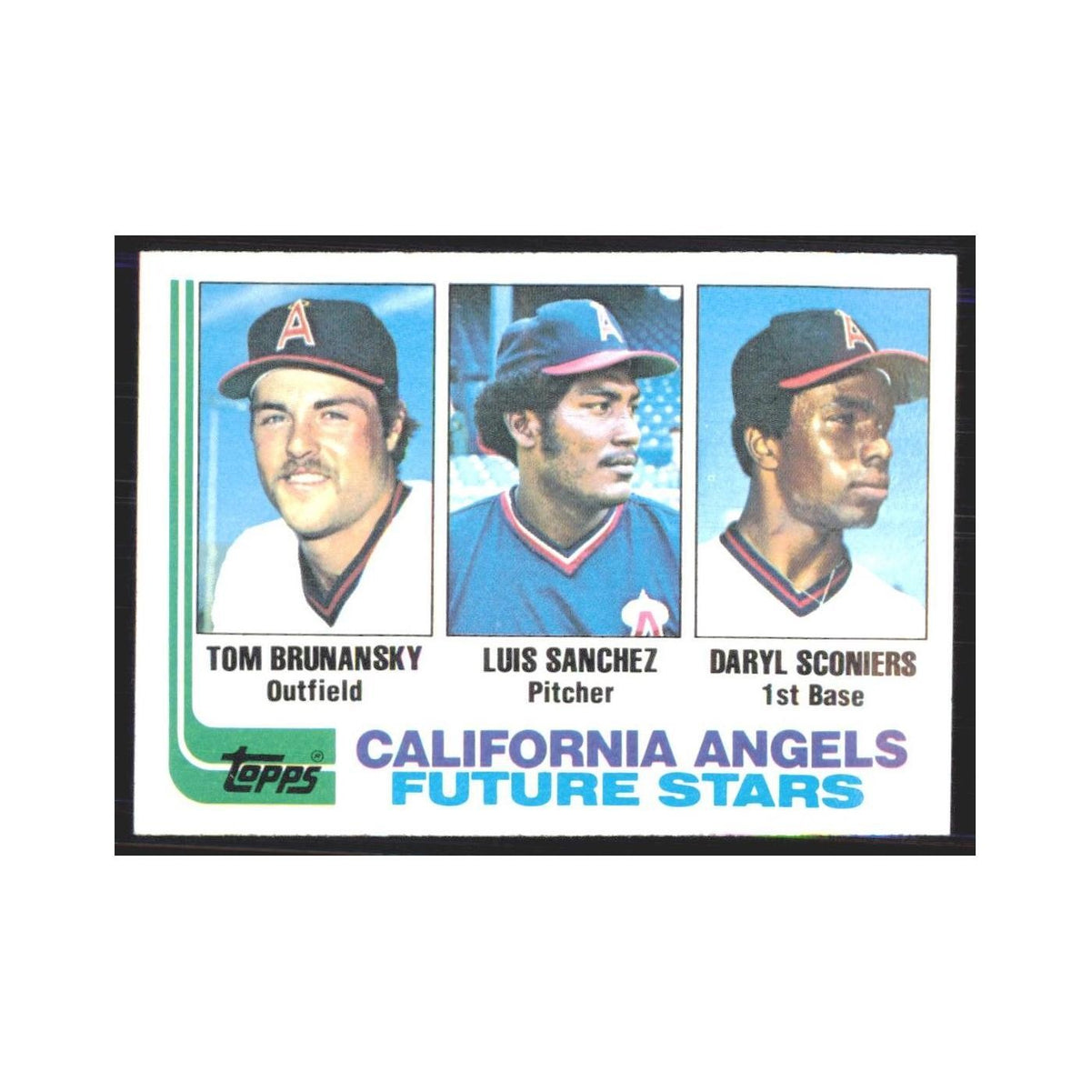 1982 Topps Tom Brunansky/Luis Sanchez/Daryl Sconiers Angels #653
