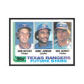 1982 Topps John Butcher/Bobby Johnson/Dave Schmidt Rangers #418