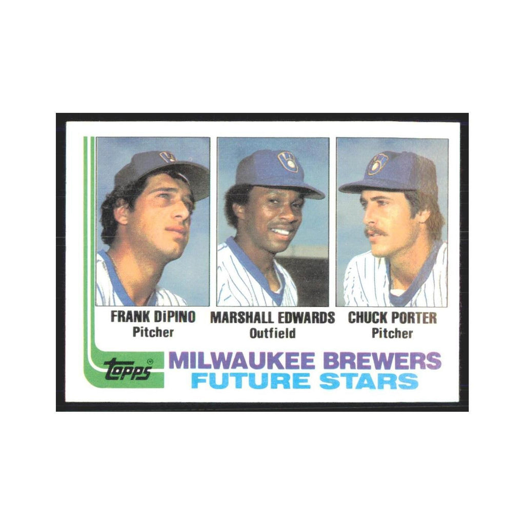 1982 Topps Frank DiPino/Marshall Edwards/Chuck Porter Brewers #333