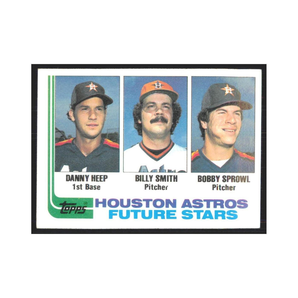 1982 Topps Danny Heep/Billy Smith/Bobby Sprowl Astros #441