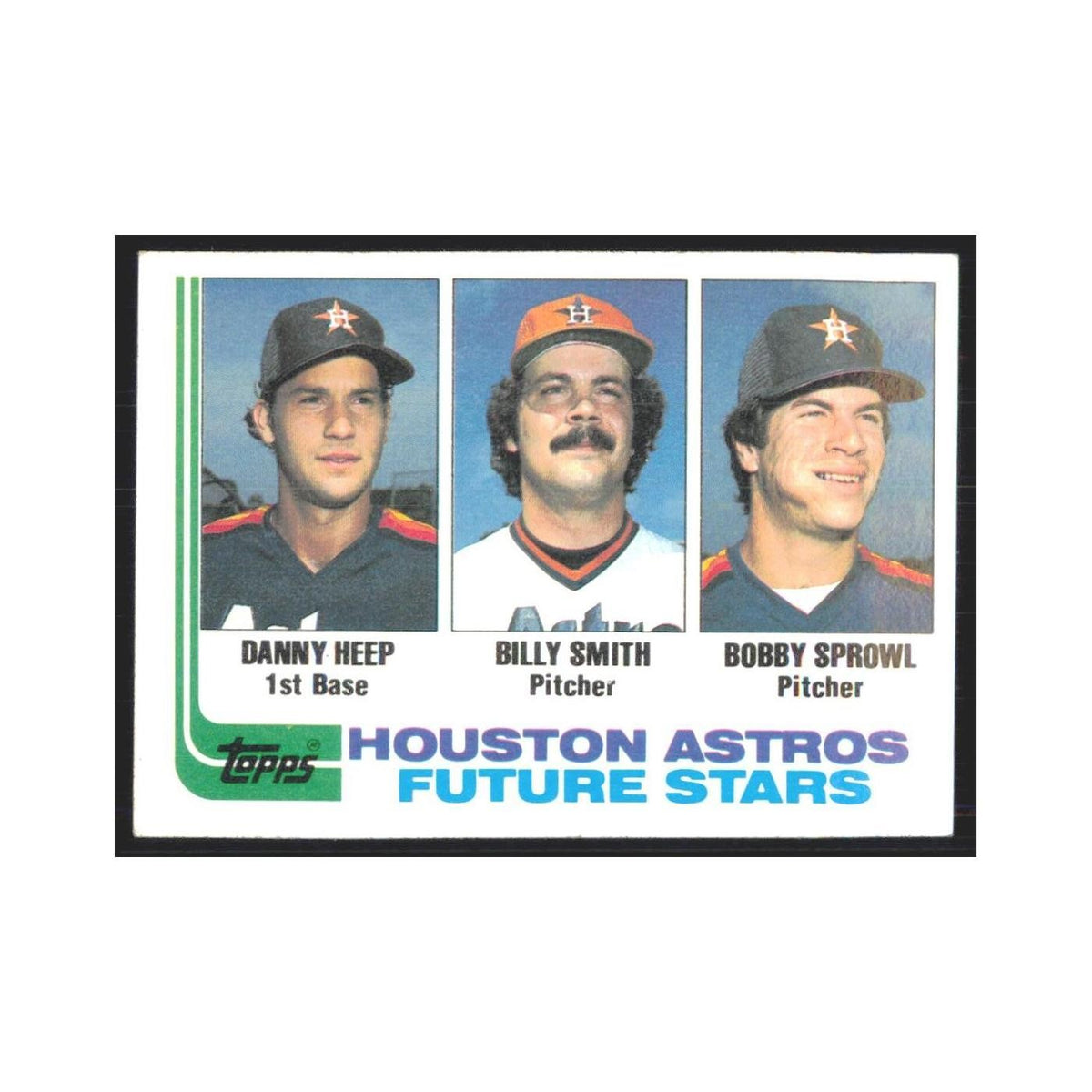 1982 Topps Danny Heep/Billy Smith/Bobby Sprowl Astros #441