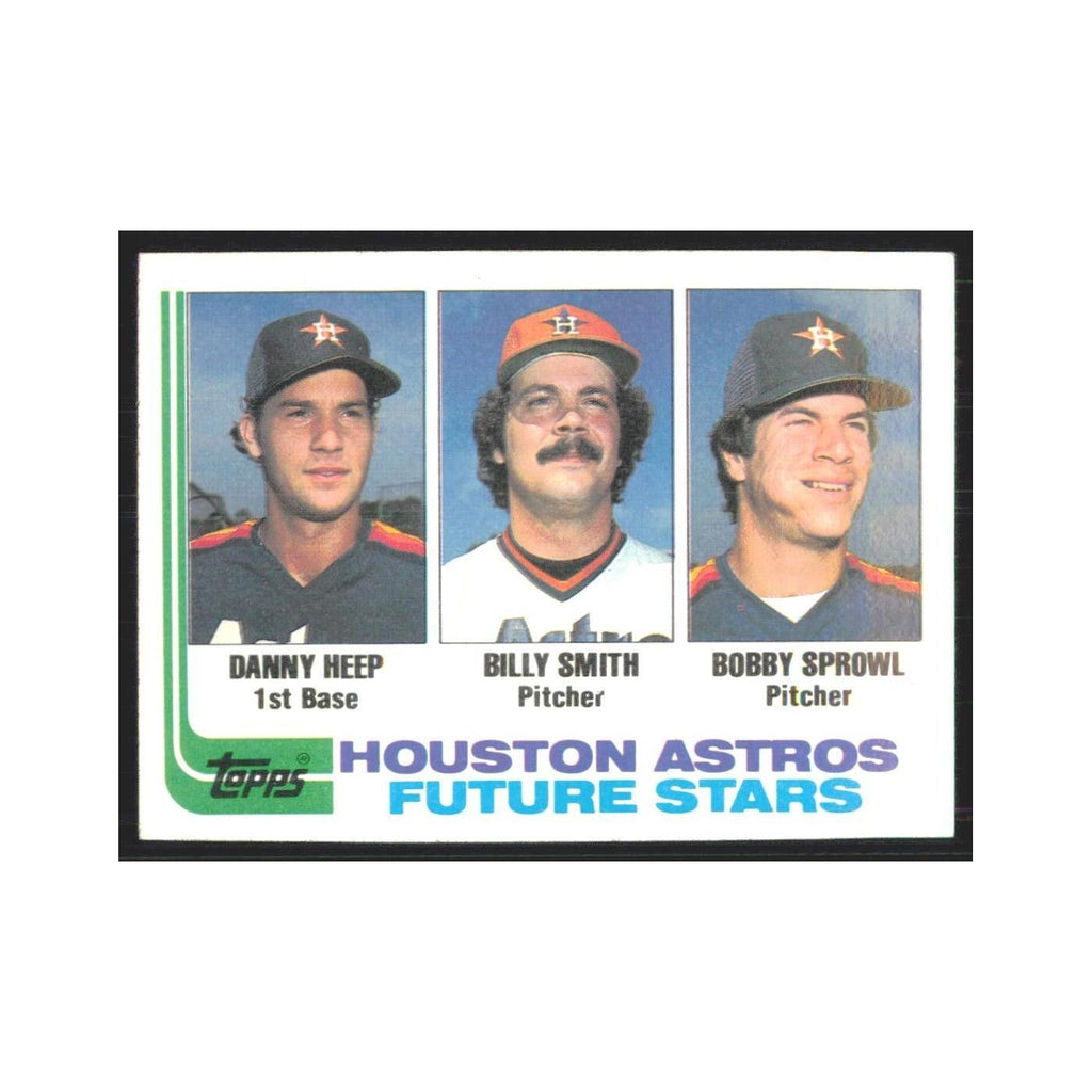 1982 Topps Danny Heep/Billy Smith/Bobby Sprowl Astros #441