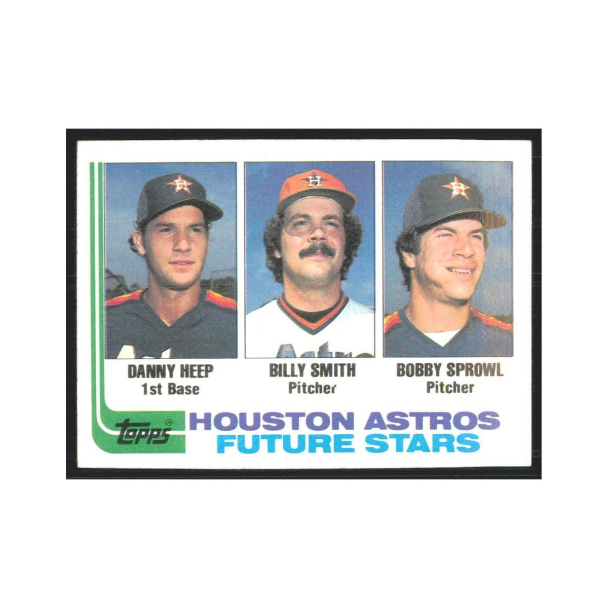 1982 Topps Danny Heep/Billy Smith/Bobby Sprowl Astros #441