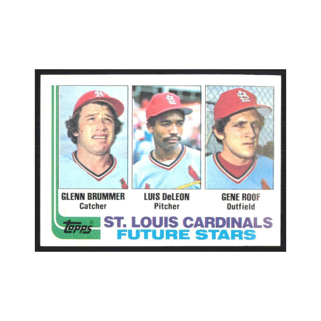 1982 Topps Glenn Brummer/Luis DeLeon/Gene Roof Cardinals #561