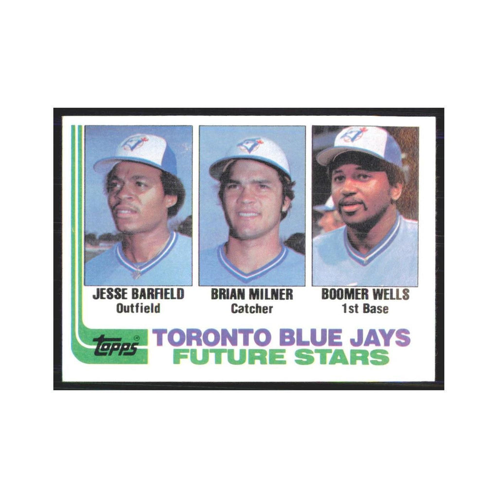 1982 Topps Jesse Barfield/Brian Milner/Boomer Wells Blue Jays #203