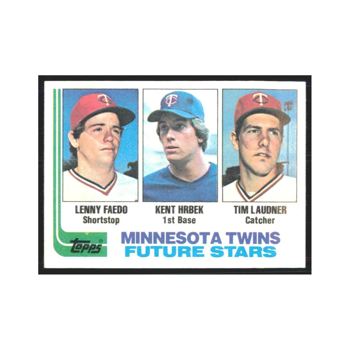 1982 Topps Lenny Faedo/Kent Hrbek/Tim Laudner Twins #766