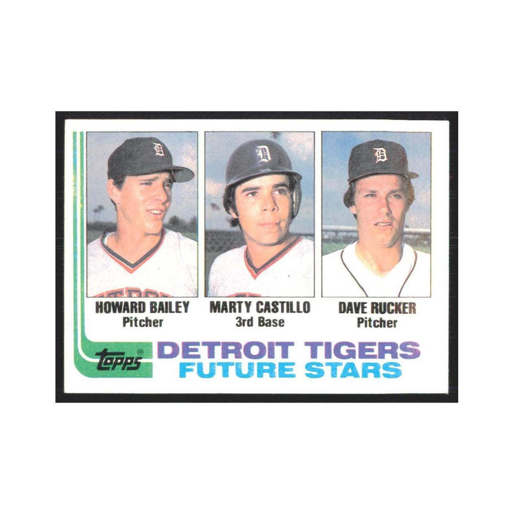 1982 Topps Howard Bailey/Marty Castillo/Dave Rucker Tigers #261