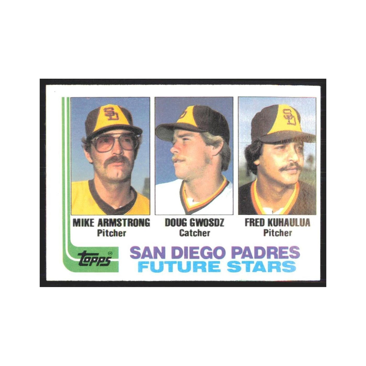 1982 Topps Mike Armstrong/Doug Gwosdz/Fred Kuhaulua Padres #731