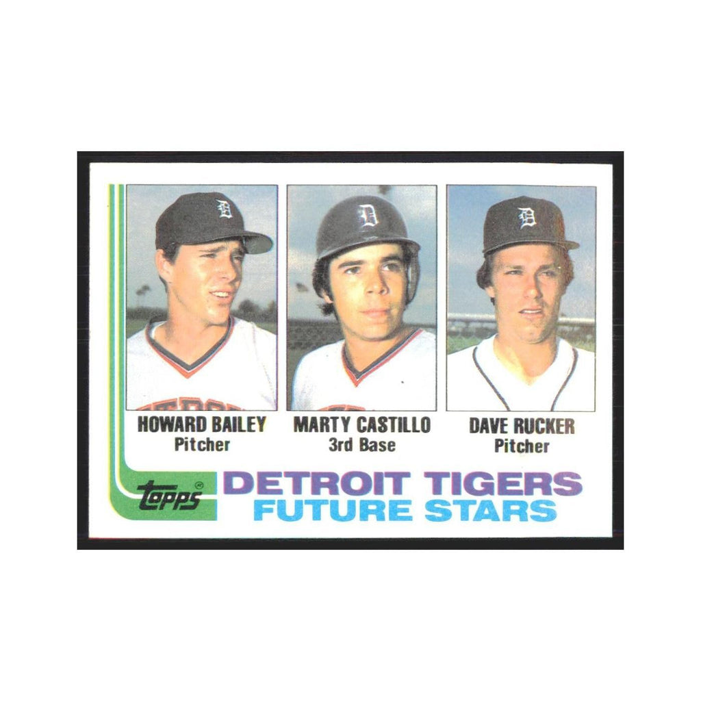 1982 Topps Howard Bailey/Marty Castillo/Dave Rucker Tigers #261