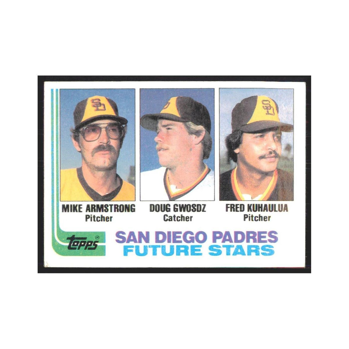 1982 Topps Mike Armstrong/Doug Gwosdz/Fred Kuhaulua Padres #731