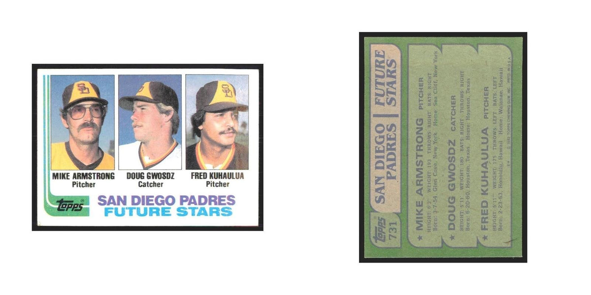 1982 Topps Mike Armstrong/Doug Gwosdz/Fred Kuhaulua Padres #731