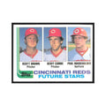 1982 Topps Scott Brown/Geoff Combe/Paul Householder Reds #351