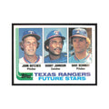 1982 Topps John Butcher/Bobby Johnson/Dave Schmidt Rangers #418