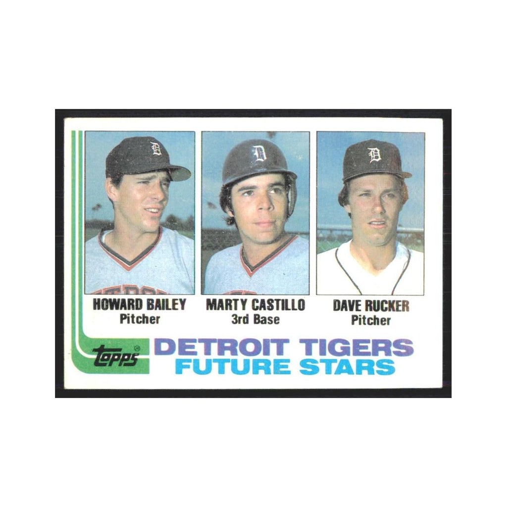 1982 Topps Howard Bailey/Marty Castillo/Dave Rucker Tigers #261