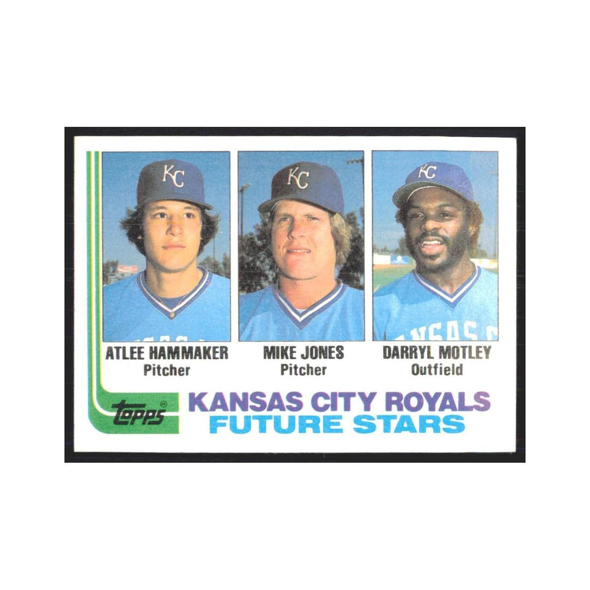 1982 Topps Atlee Hammaker/Mike Jones/Darryl Motley Royals #471