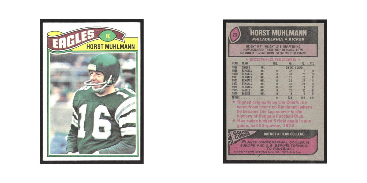 1977 Topps Horst Muhlmann Eagles #23