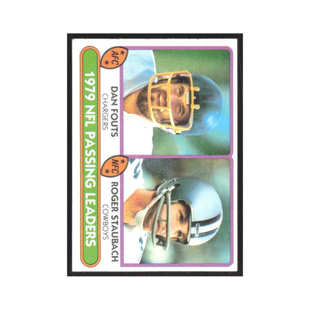 1980 1979 Passing Leaders - Dan Fouts/Roger Staubach San Diego Chargers/Dallas C