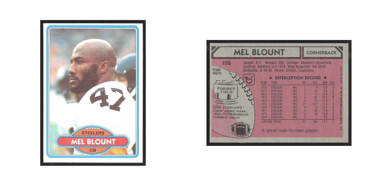 1980 Topps Mel Blount Steelers #155