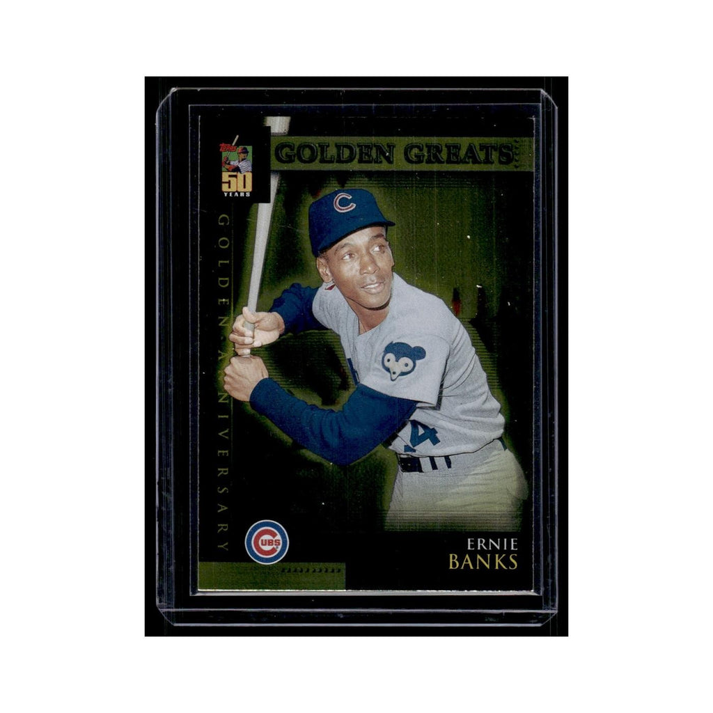 Ernie Banks 2001 Topps Golden Anniversary #GA2 Chicago Cubs Baseball Card NM