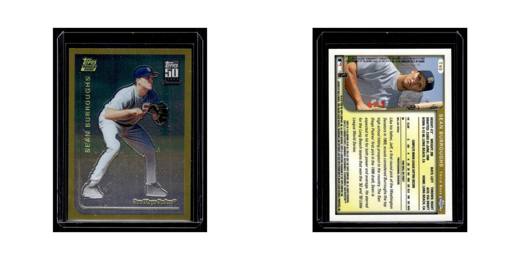 Sean Burroughs 2001 Topps Chrome #T40 San Diego Padres Baseball Card NM