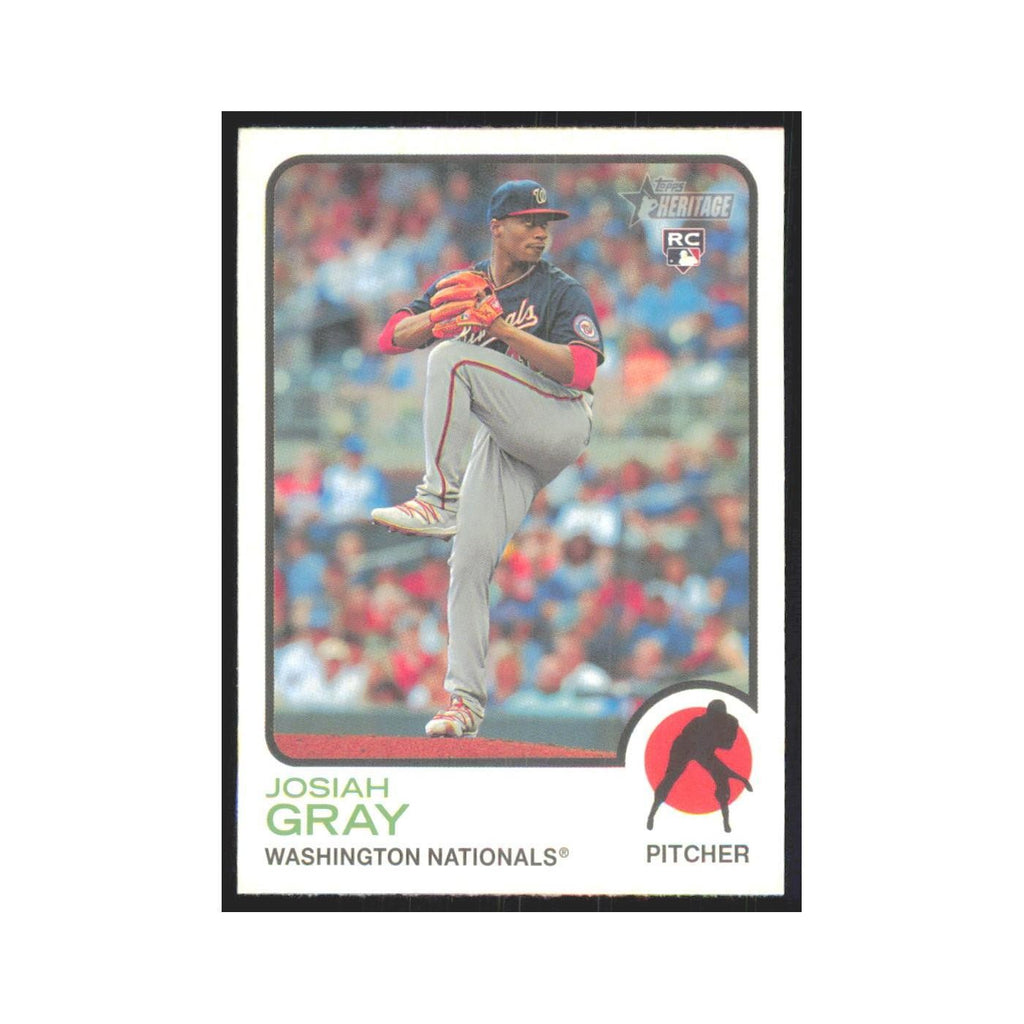 2022 Topps Heritage Josiah Gray RC Nationals #125
