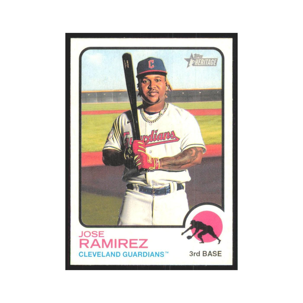 2022 Topps Heritage Jose Ramirez Guardians #242