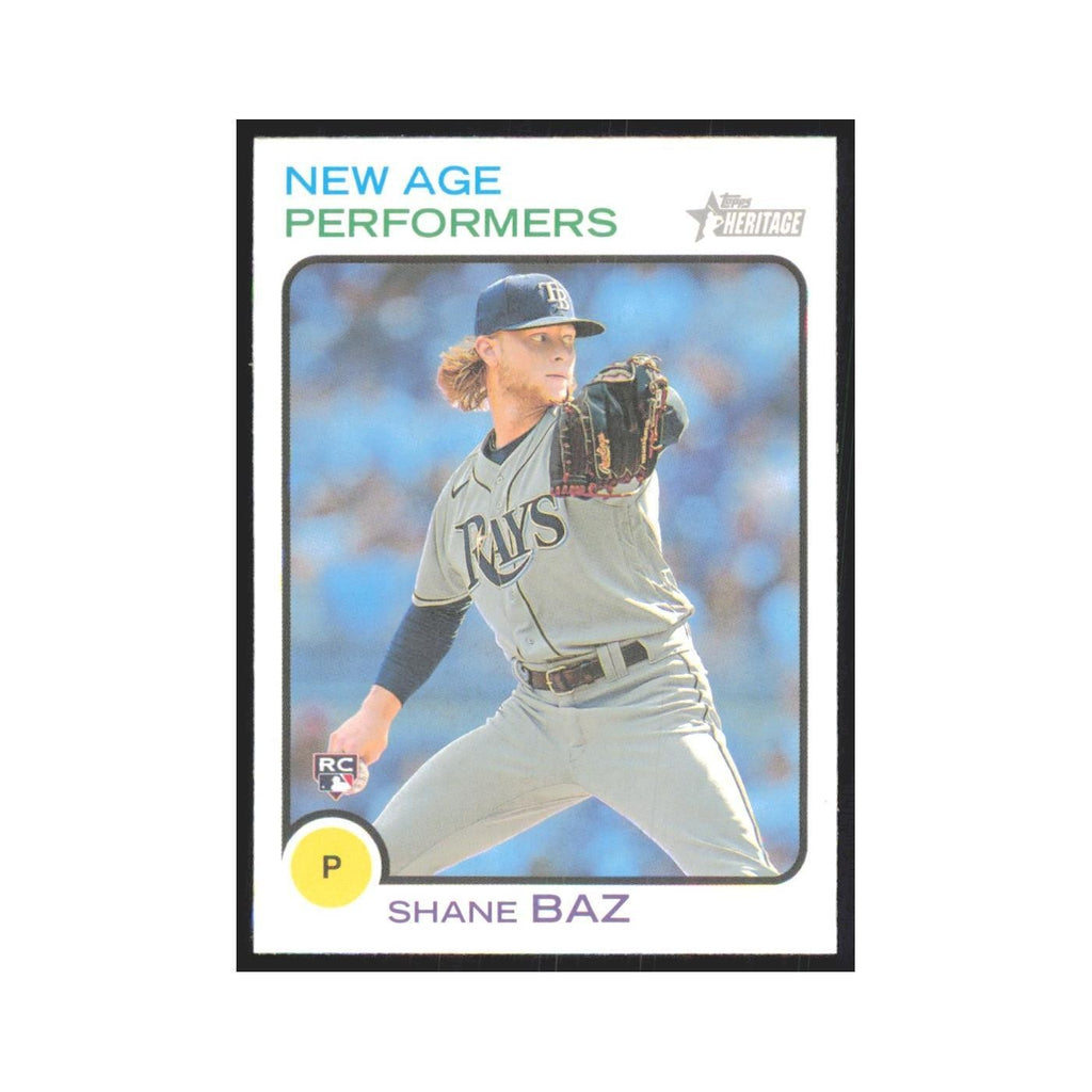 2022 Topps Heritage Shane Baz Rays #NAP-19