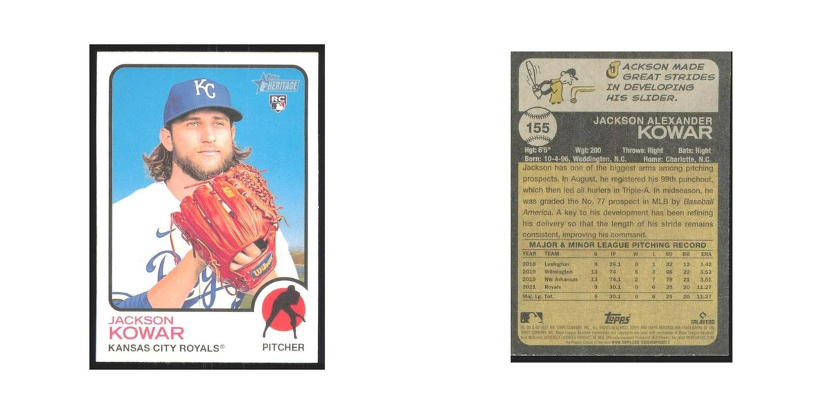 2022 Topps Heritage Jackson Kowar RC Royals #155