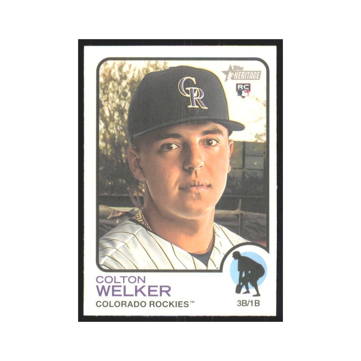 2022 Topps Heritage Colton Welker RC Rockies #281
