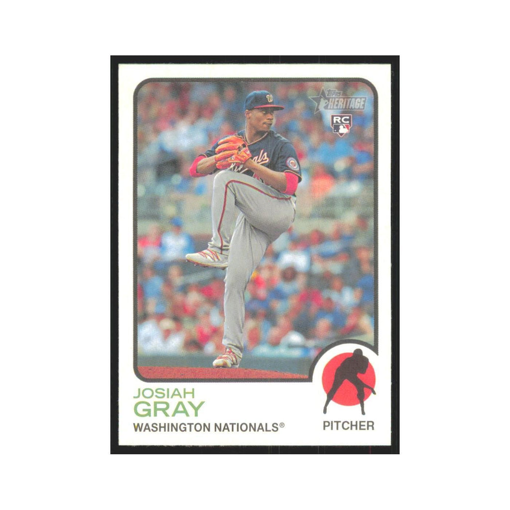 2022 Topps Heritage Josiah Gray RC Nationals #125