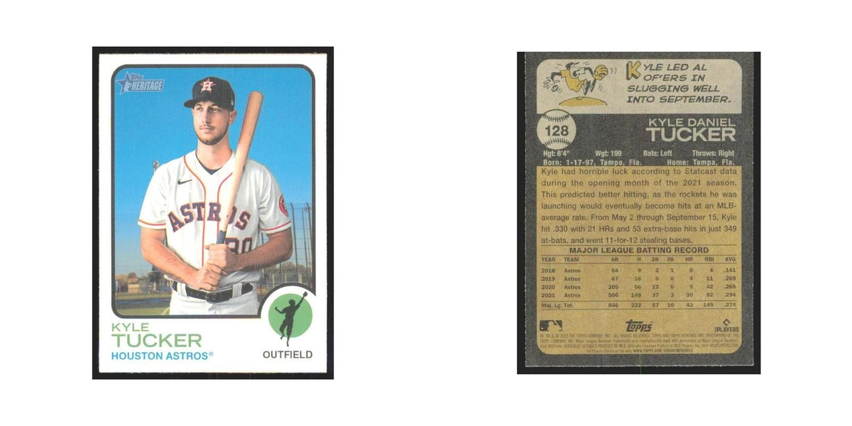 2022 Topps Heritage Kyle Tucker Astros #128