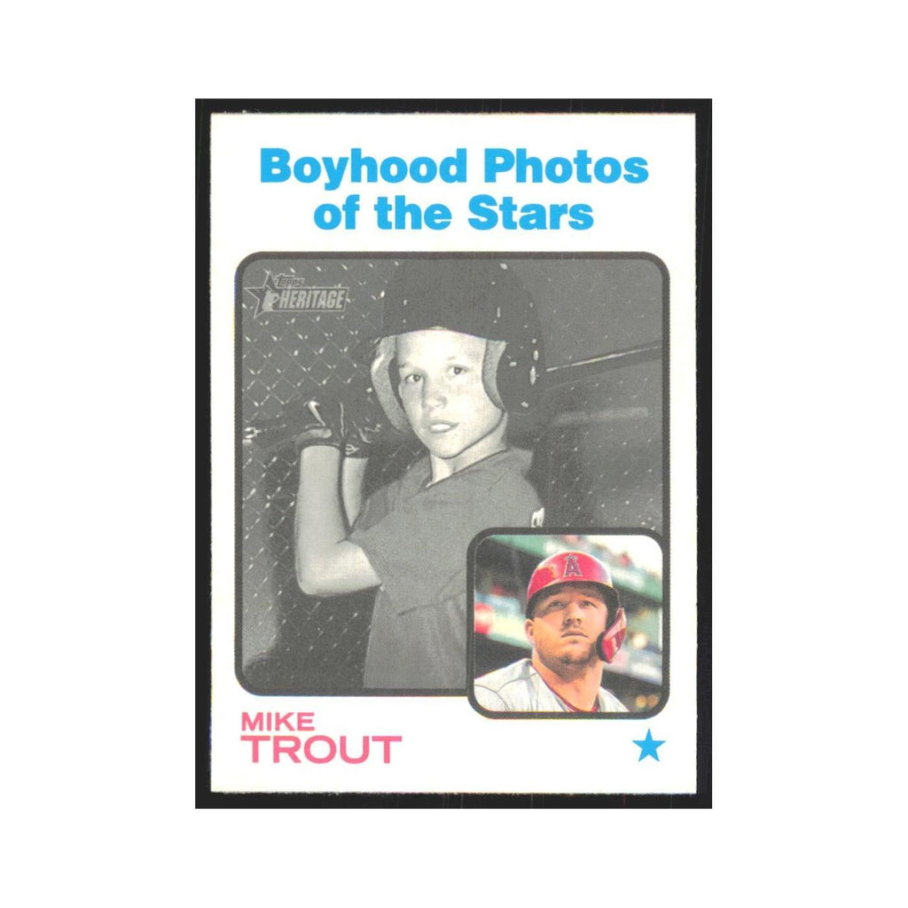 2022 Topps Heritage Mike Trout Angels #341