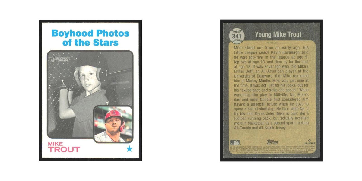 2022 Topps Heritage Mike Trout Angels #341