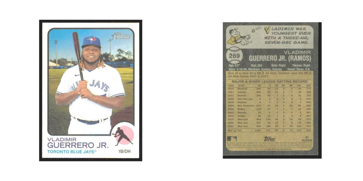 2022 Topps Heritage Vladimir Guerrero Jr. Blue Jays #269