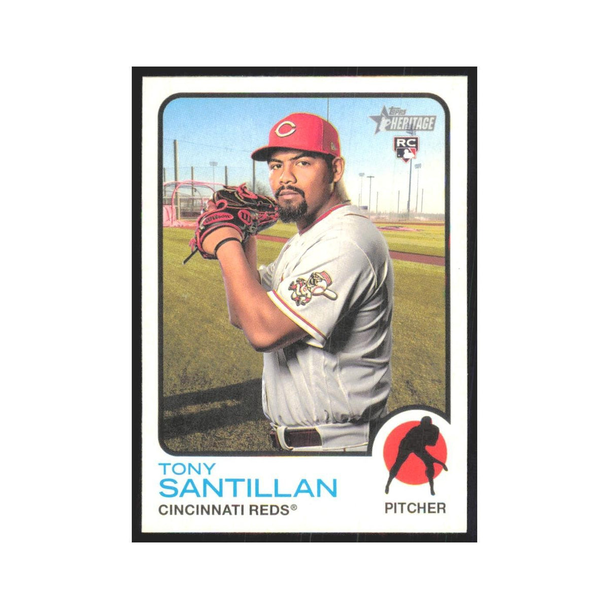 2022 Topps Heritage Tony Santillan RC Reds #214