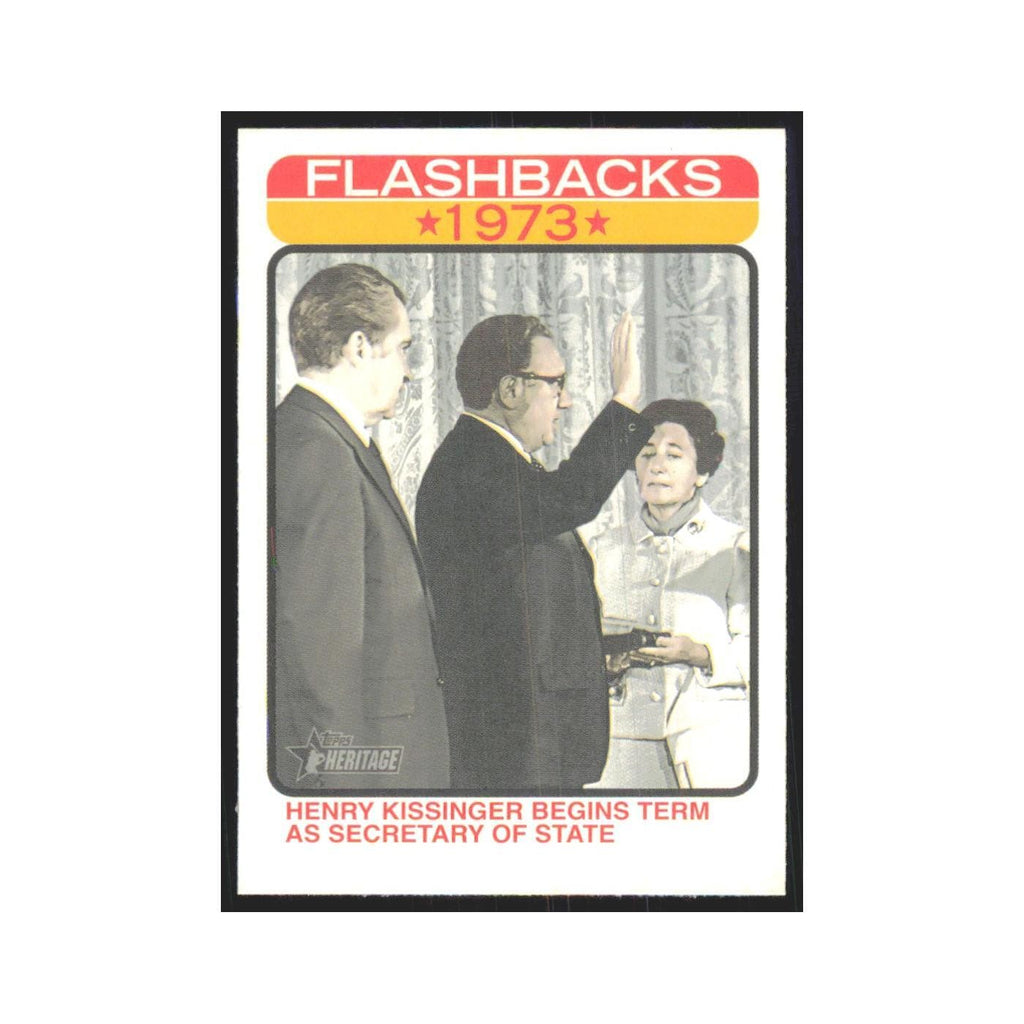2022 Topps Heritage Henry Kissinger Begins Term as Secretary Of State #NF-8