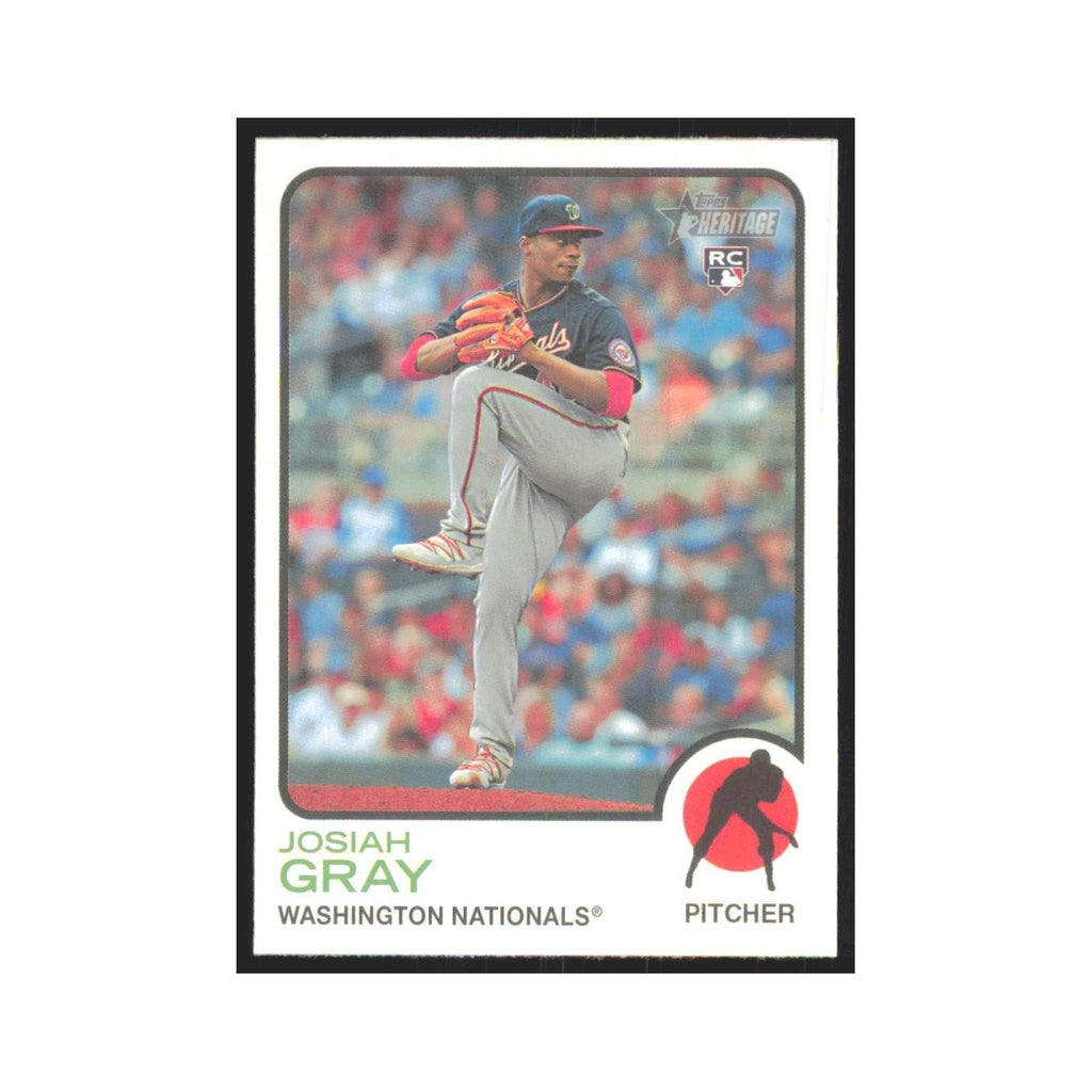 2022 Topps Heritage Josiah Gray RC Nationals #125