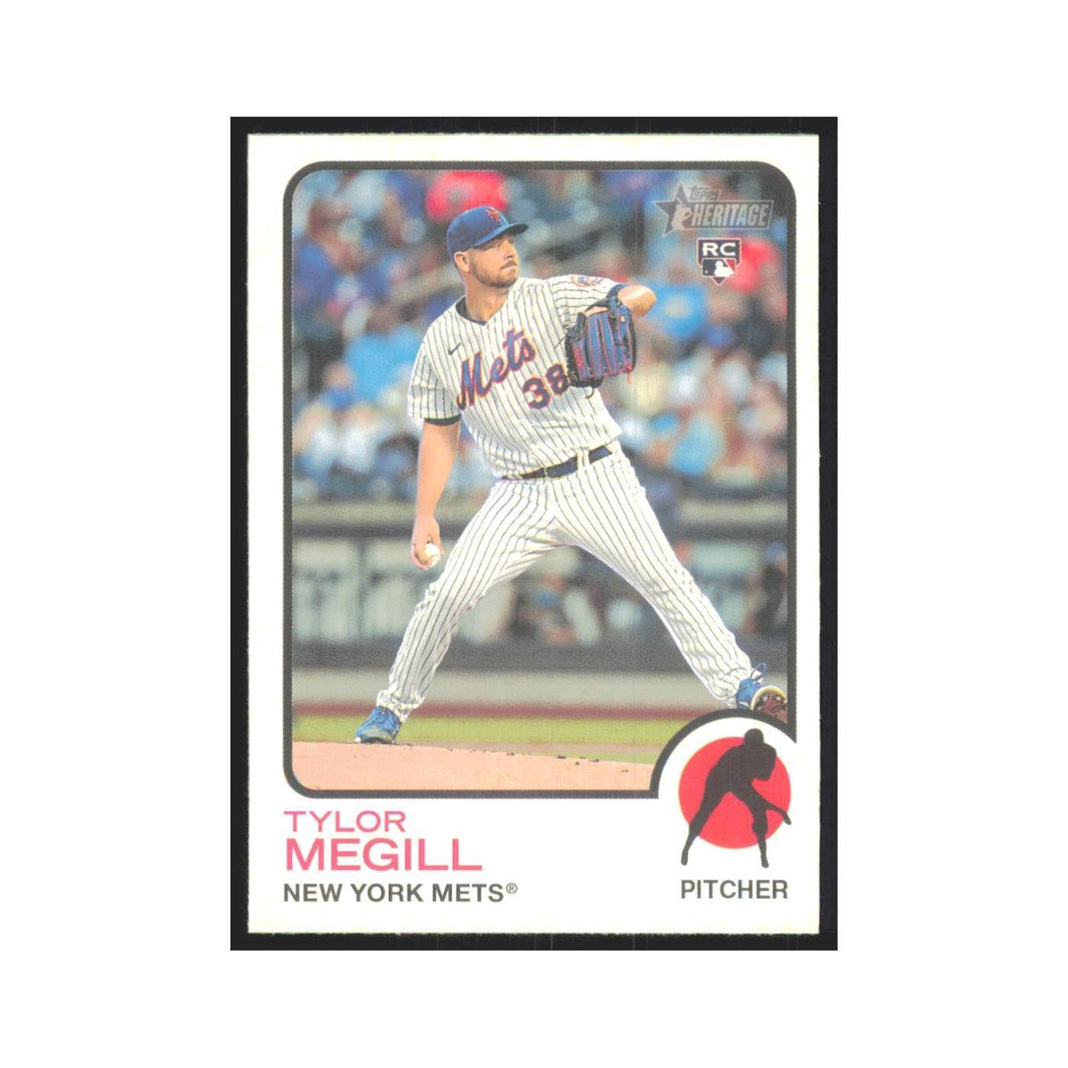 2022 Topps Heritage Tylor Megill RC Mets #140