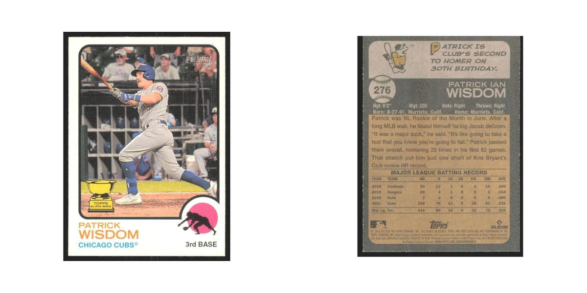 2022 Topps Heritage Patrick Wisdom Cubs #276