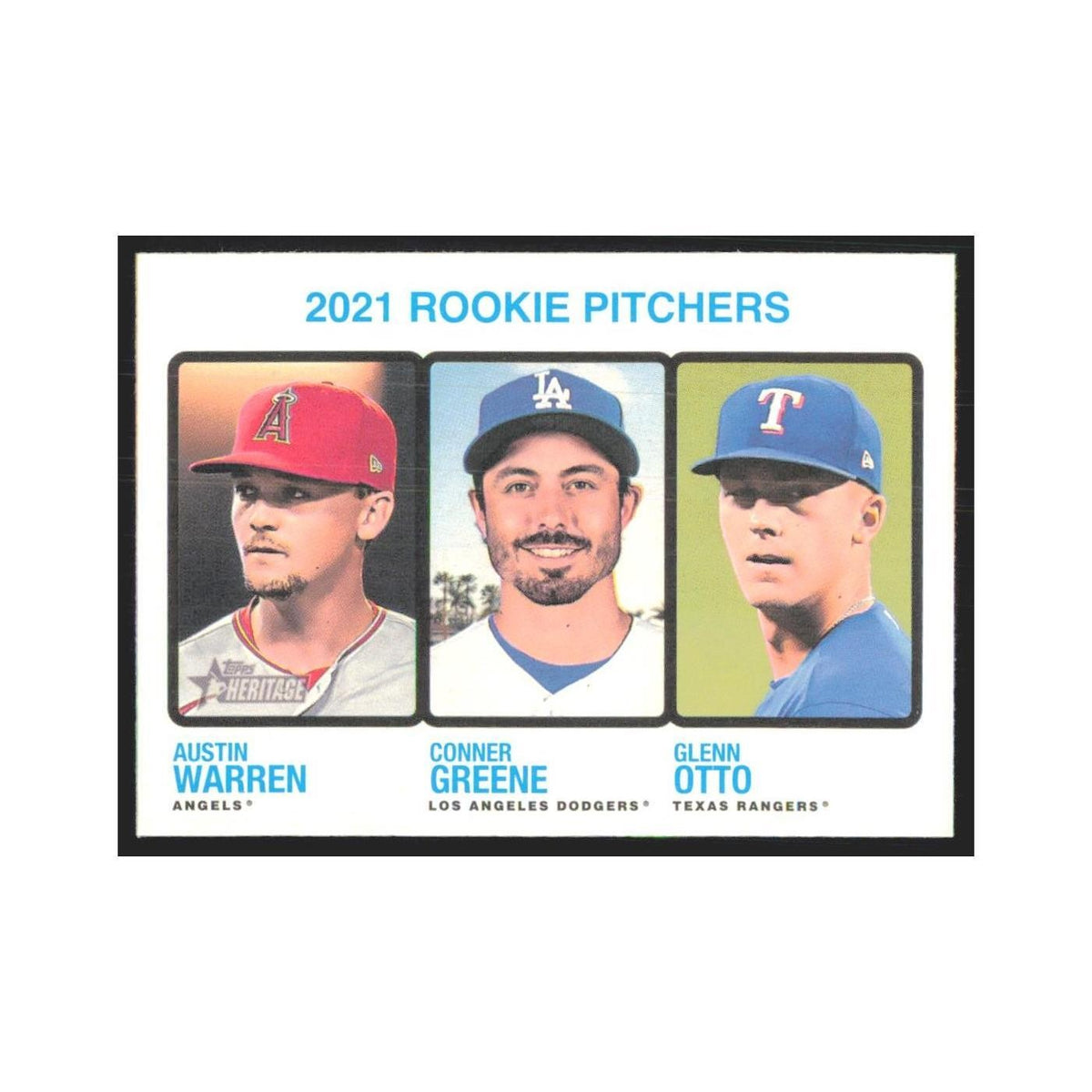 2022 Austin Warren/Conner Greene/Glenn Otto RC Los Angeles Angels/Los Angeles Do