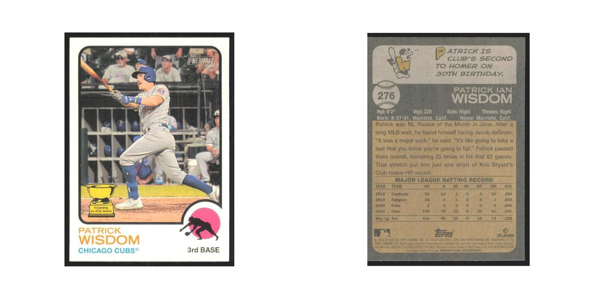 2022 Topps Heritage Patrick Wisdom Cubs #276